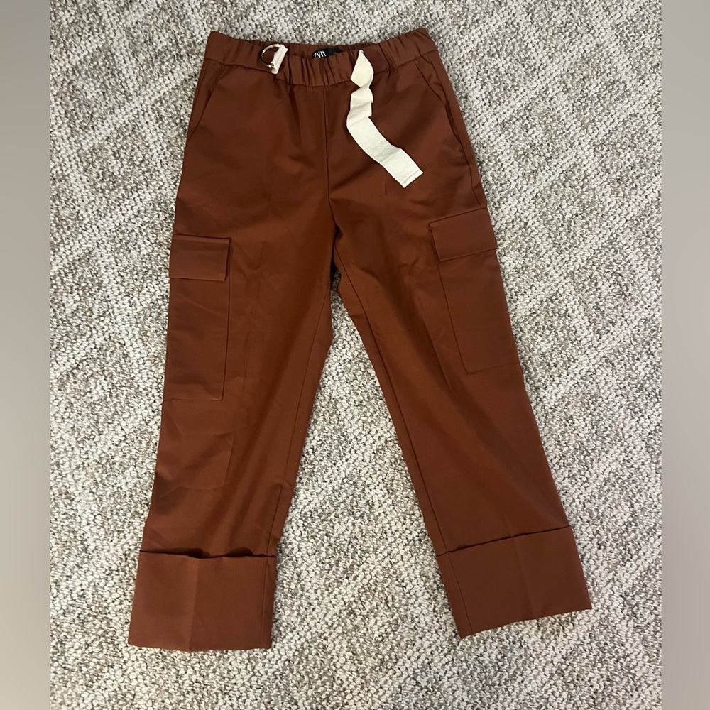 Zara brown cargo pants